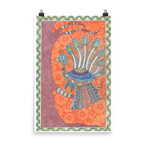 Peacock Madhubani Print